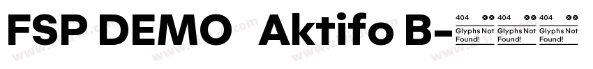 FSP DEMO   Aktifo B字体转换